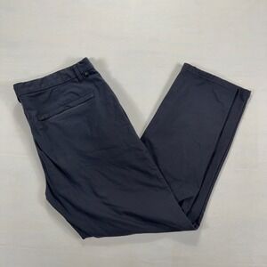 7 Diamonds Infinity Chino Tech Performance Pants 38x30 Navy Blue Trousers